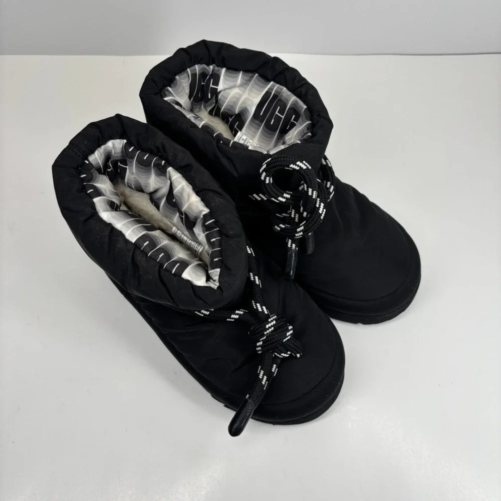 UGG Classic Maxi Short Kids' US Size 1 Black Puffer‎ Winter Snow Boots 1130773K